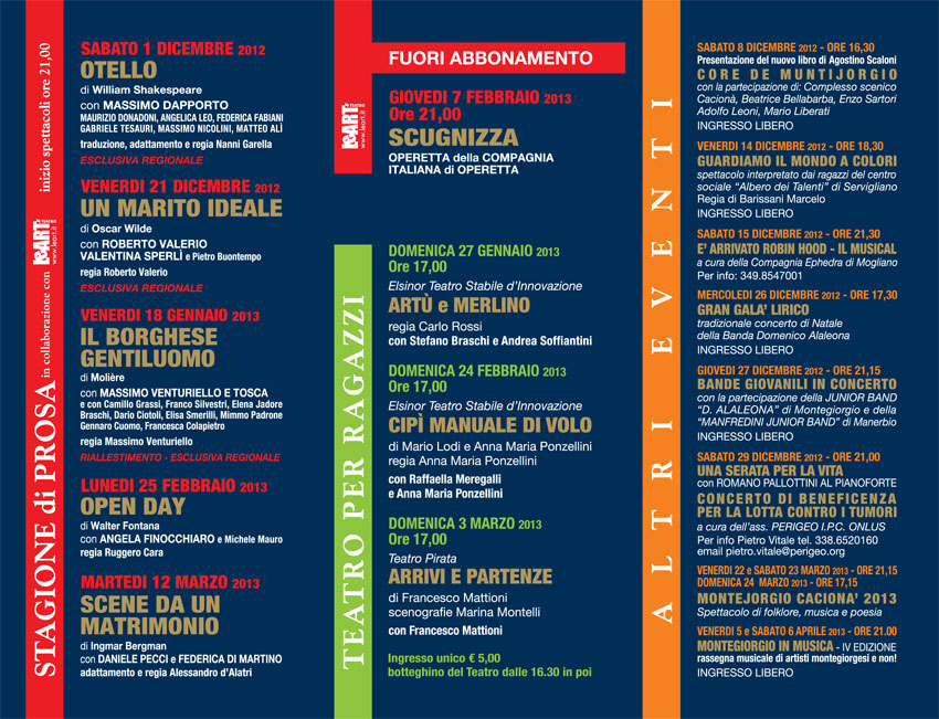 Depliant stagione teatrale 2012 2013 dietro